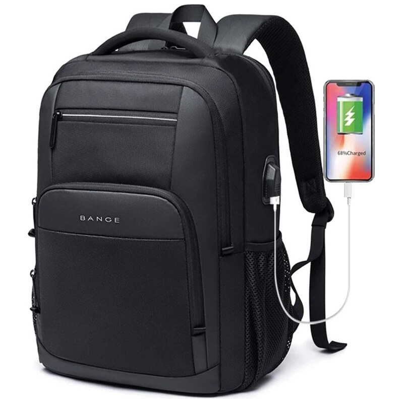 BANGE cestovný batoh s USB METIN Čierny 22L 65226740