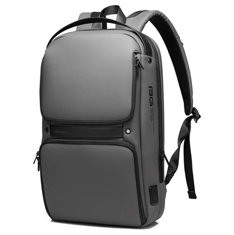 BANGE Business školský batoh s USB EROL Šedý 24L 65226742