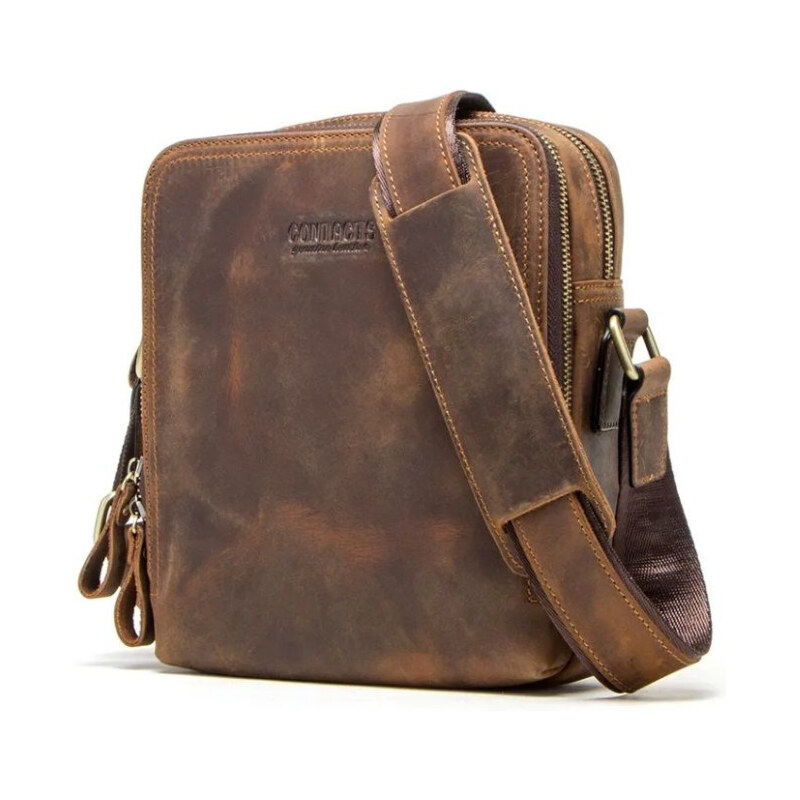 Contacts pánska kožená taška cez rameno Raban 65226780