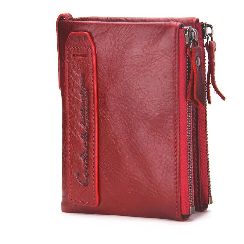 Contacts dámska kožená peňaženka Huron Červená 65226805