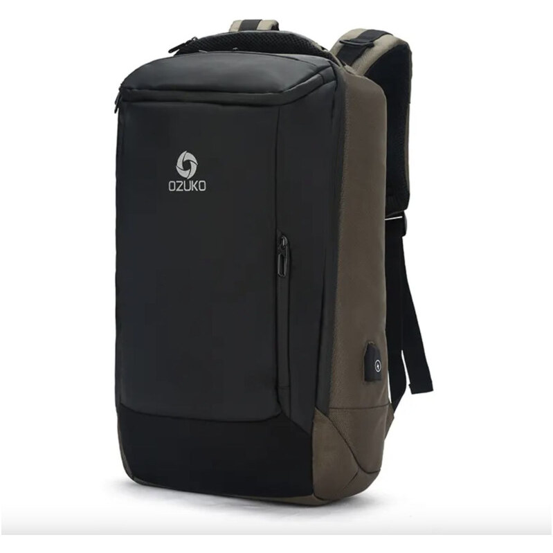 Ozuko cestovný aj školský batoh s USB Darel Zelený 23L 65226859