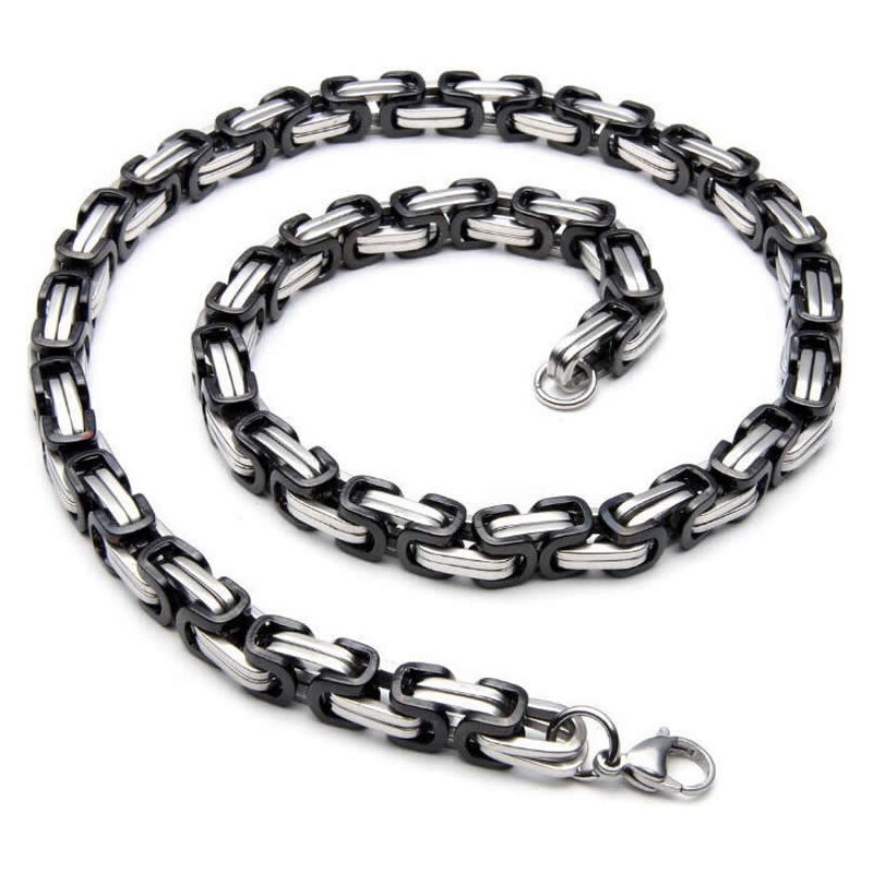 Impress Jewelry Retiazka z chirurgickej ocele Be Hard Čierno 65226862