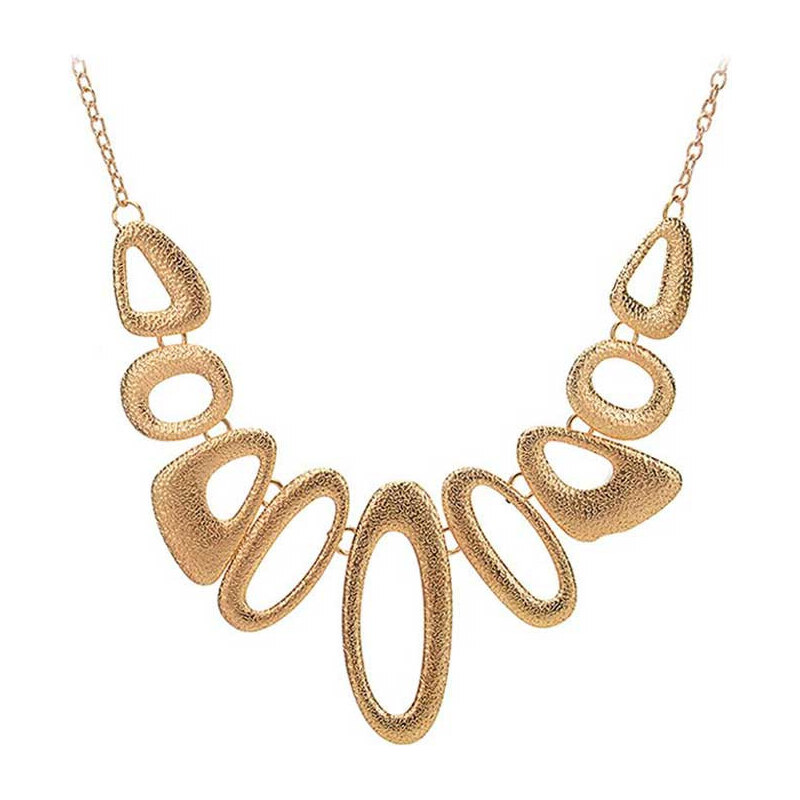 Lodestar Geometrický náhrdelník Oval Stones Zlatý 65226874