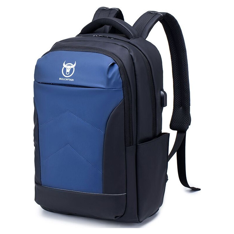 Bullcaptain športový batoh s USB Luigi Modrý 24L 65226945