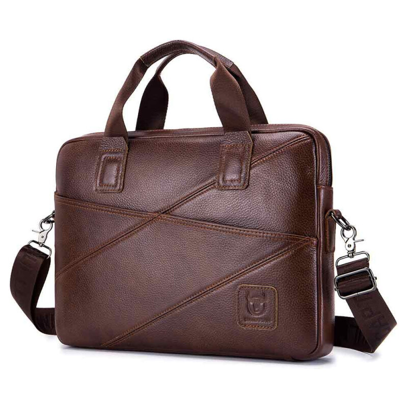 Bullcaptain pánska kožená taška Darius Hnedá 65226964