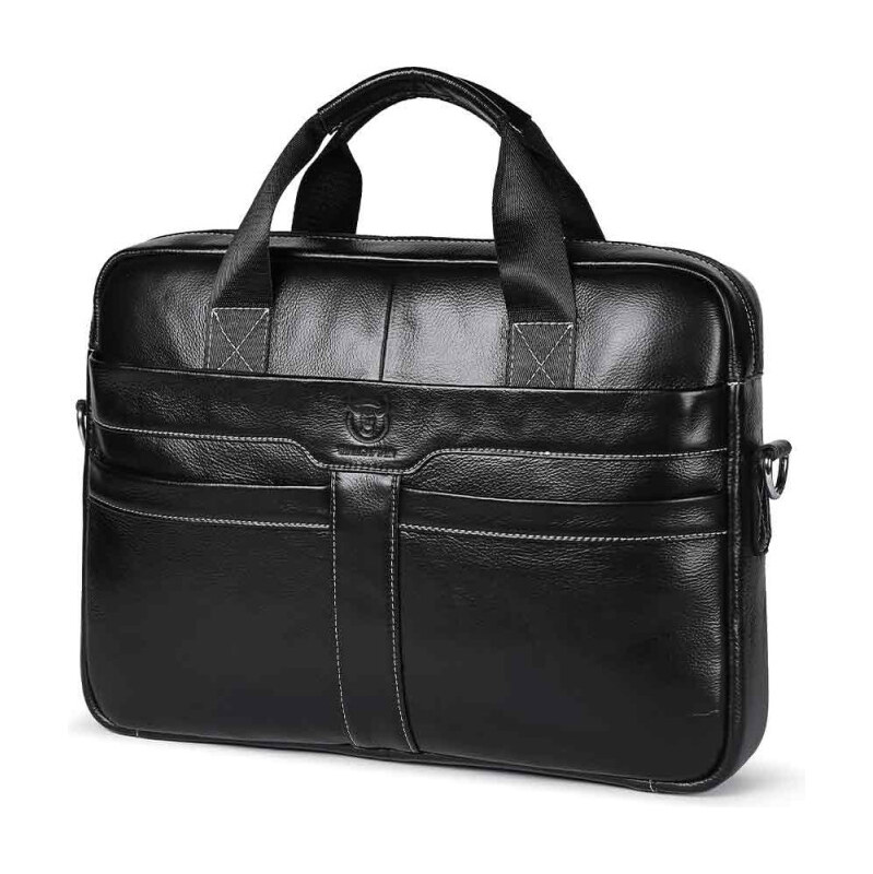 Bullcaptain pánska kožená taška Rondro Čierna 65226980