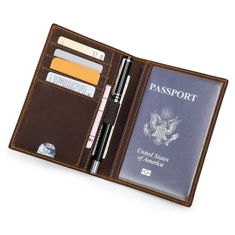 Contacts kožené puzdro na pas a doklady Blaise 65227043