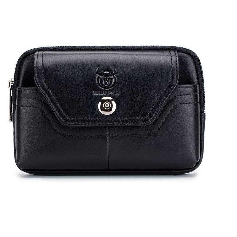 Bullcaptain pánska kožená taška na opasok Torun Čierna 65227102