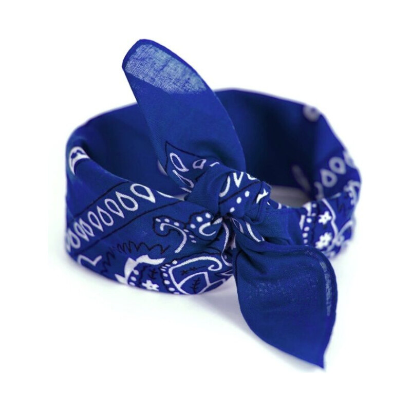 Artofpolo Bavlnená šatka Bandana Modrá zafírová 65227162