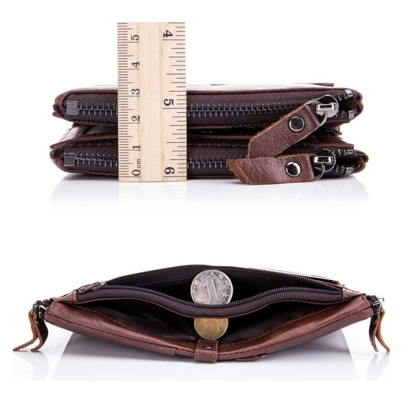 Bullcaptain kožená peňaženka Albuin Hnedá