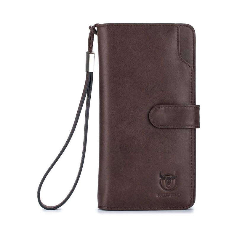 Bullcaptain kožená dlhá peňaženka Maurus Hnedá 65227170