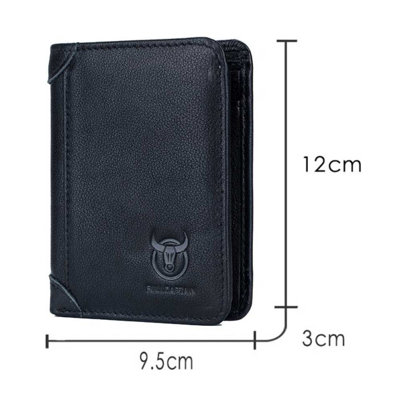 Bullcaptain elegantná kožená peňaženka Gerold Čierna