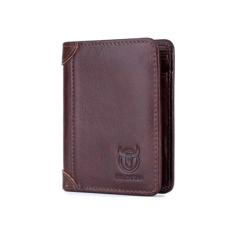 Bullcaptain elegantná kožená peňaženka Gerold Hnedá 65227182