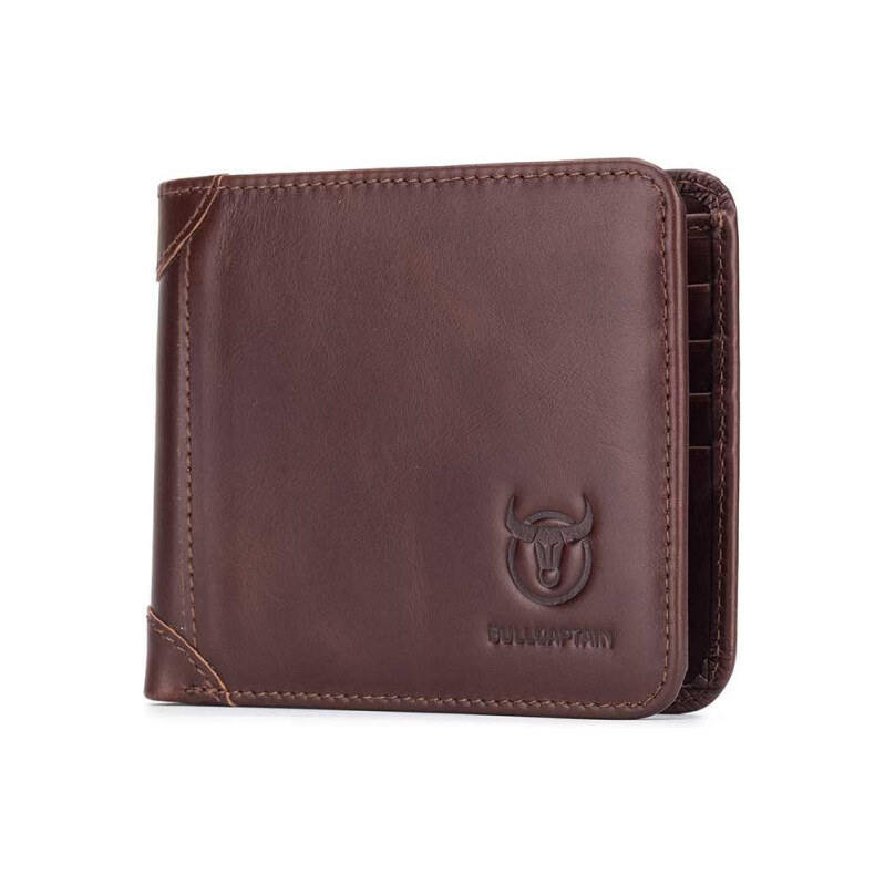 Bullcaptain elegantná kožená peňaženka Werner Hnedá 65227187