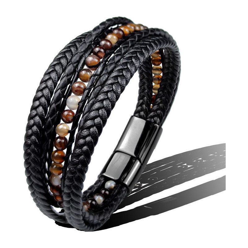 Impress Jewelry Pánsky kombinovaný náramok Five Strands 21 65227193