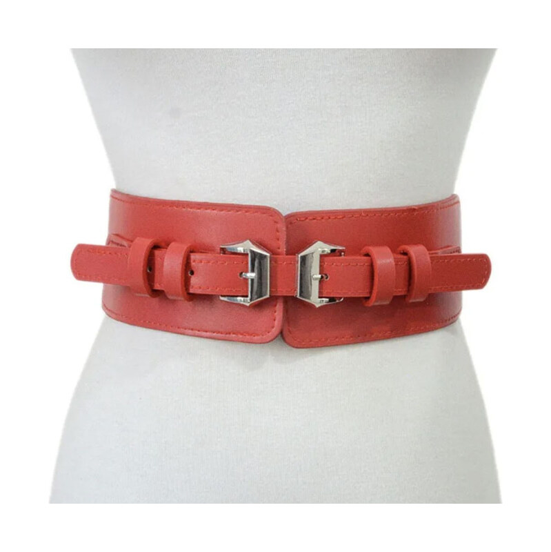Lifestyle Dámsky široký korzetový opasok Basile Červený 65227194