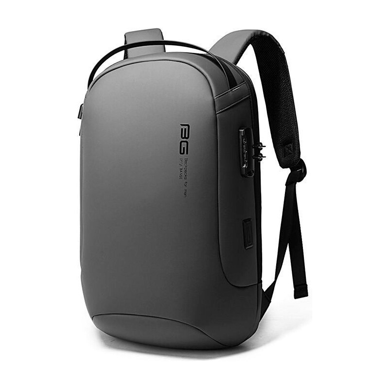 BANGE Business batoh s USB + zámok HASAD Šedý 23L 65227239