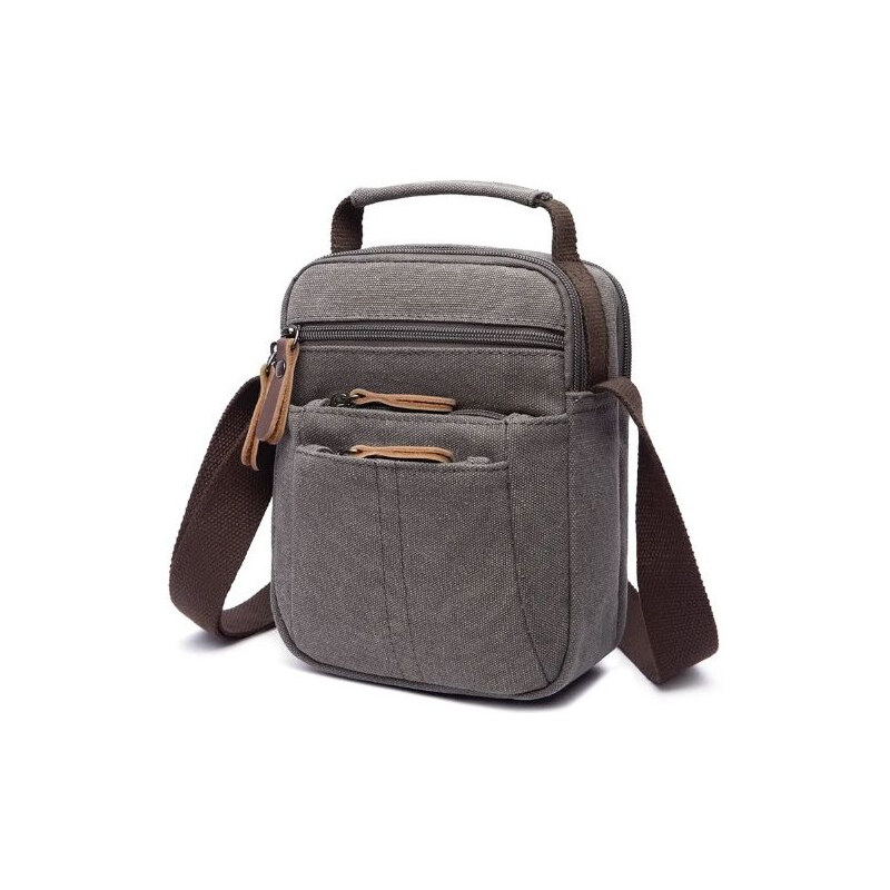 Canvasio pánska plátená taška cez rameno Ramiro Šedá 65227287