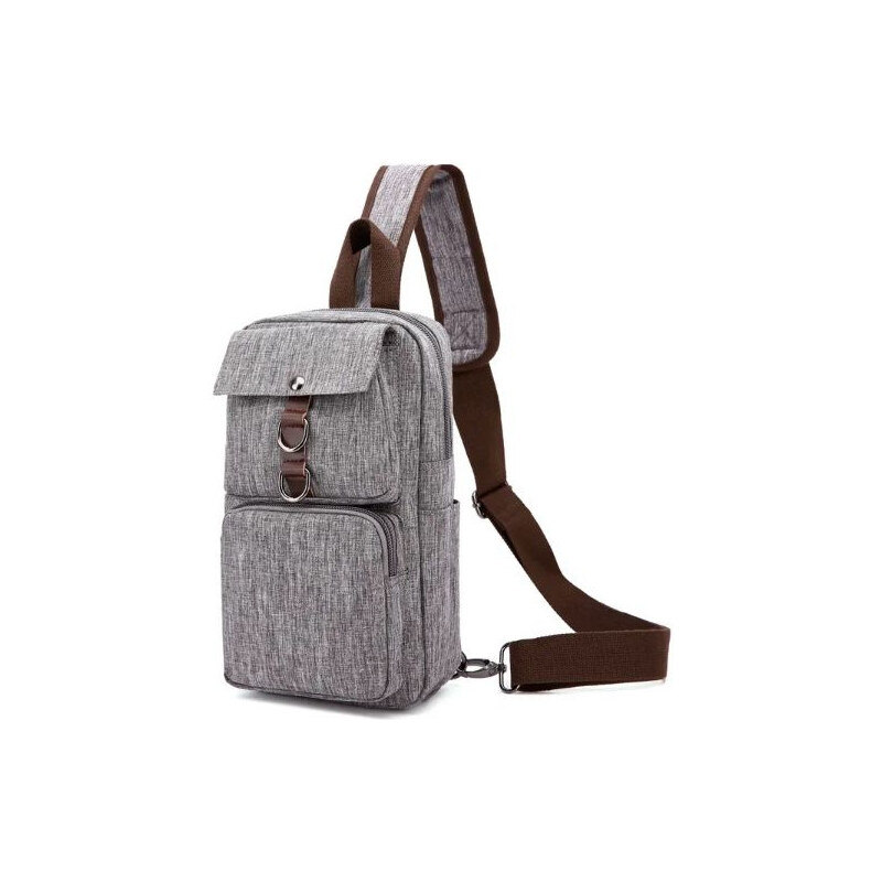 Canvasio plátený crossbody batoh Barbro Šedý 6L 65227292