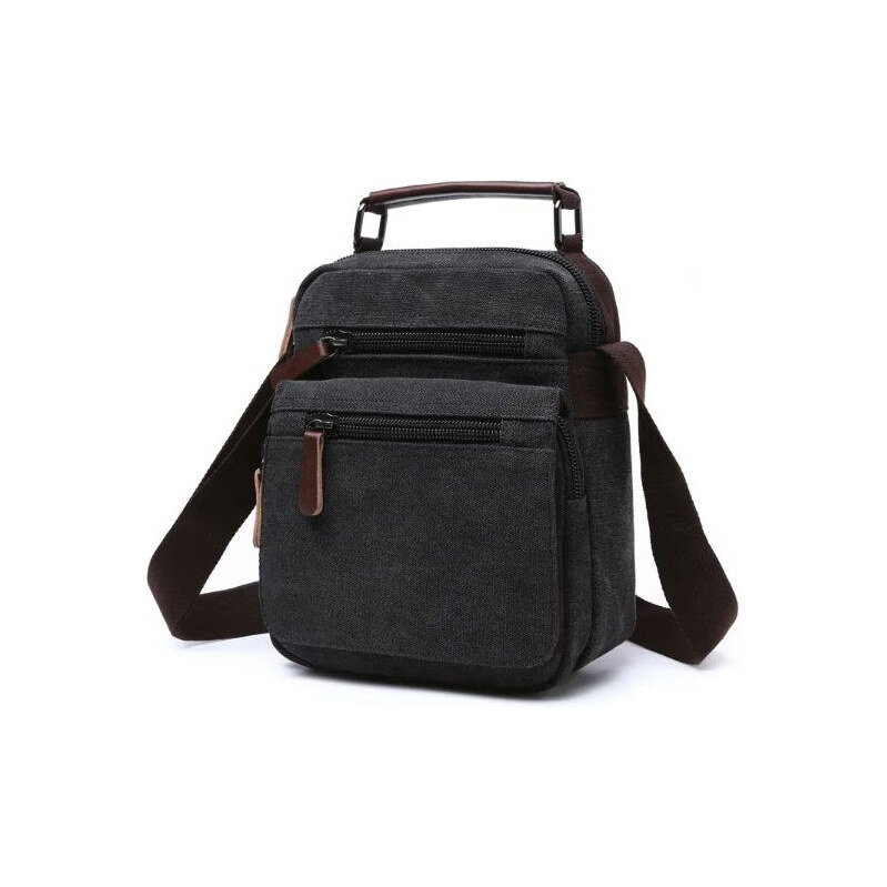 Canvasio pánska plátená taška cez rameno Celso Čierna 65227289