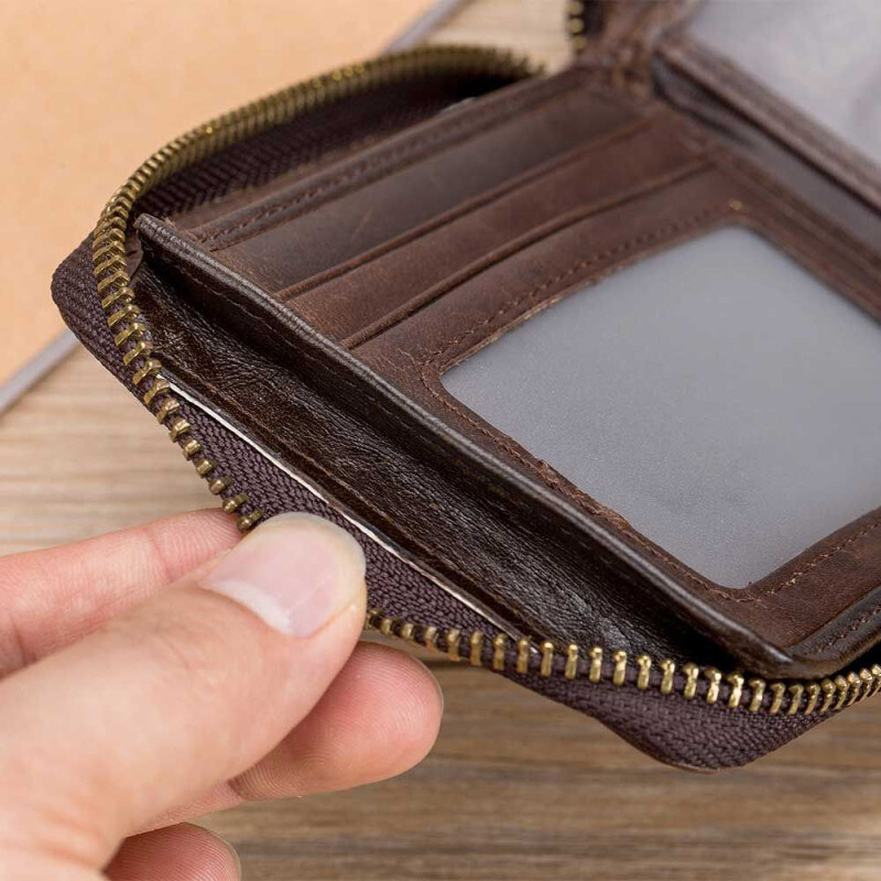 Bullcaptain elegantná kožená peňaženka Tyron Hnedá