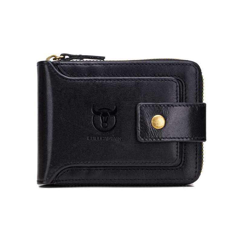 Bullcaptain elegantná kožená peňaženka Phocas Čierna 65227304
