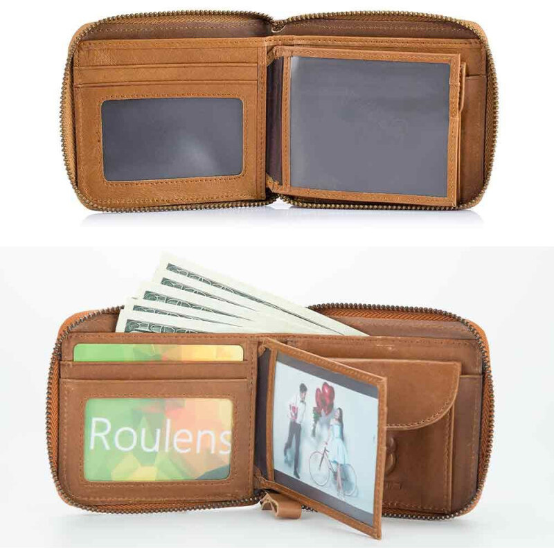 Bullcaptain kožená peňaženka s retiazkou Gwen Camel