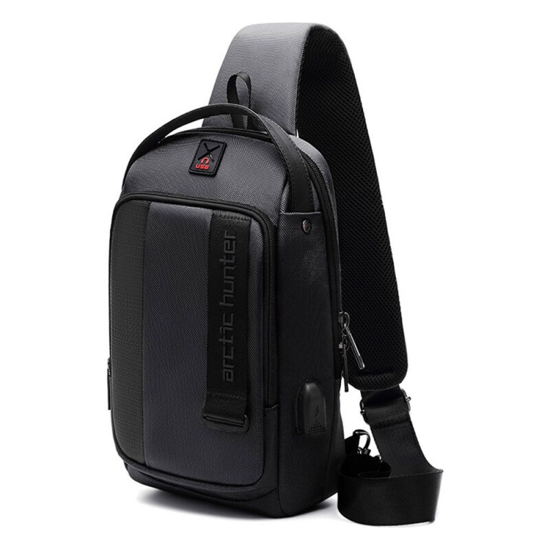 Arctic Hunter batoh cez rameno s USB Nieves Čierny 5L 65227365