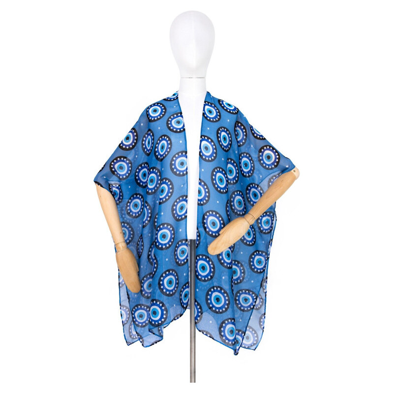 ArtOfPolo pončo na plavky Pareo Blink blink Modré 65227464