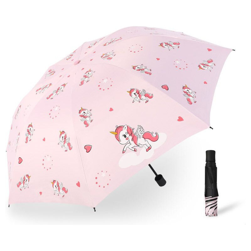 Carla Detský skladací dáždnik s jednorožcom Ružový 65227541