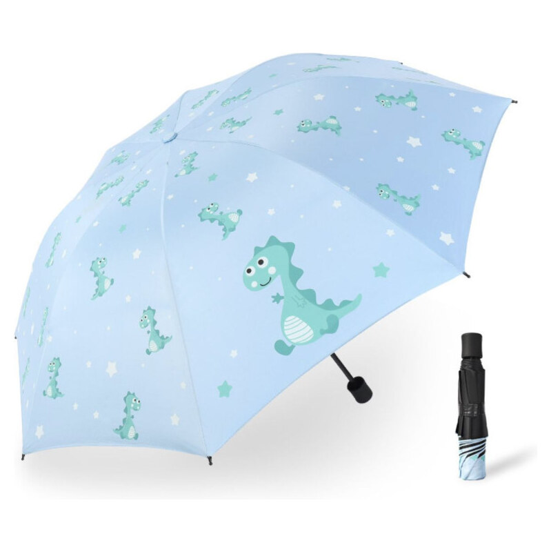 Carla Detský skladací dáždnik s dráčikom Modrý 65227537