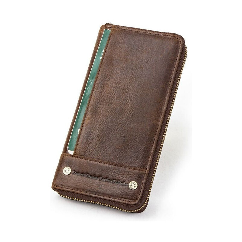 Contacts pánska kožená peňaženka Servilio Hnedá 65227563