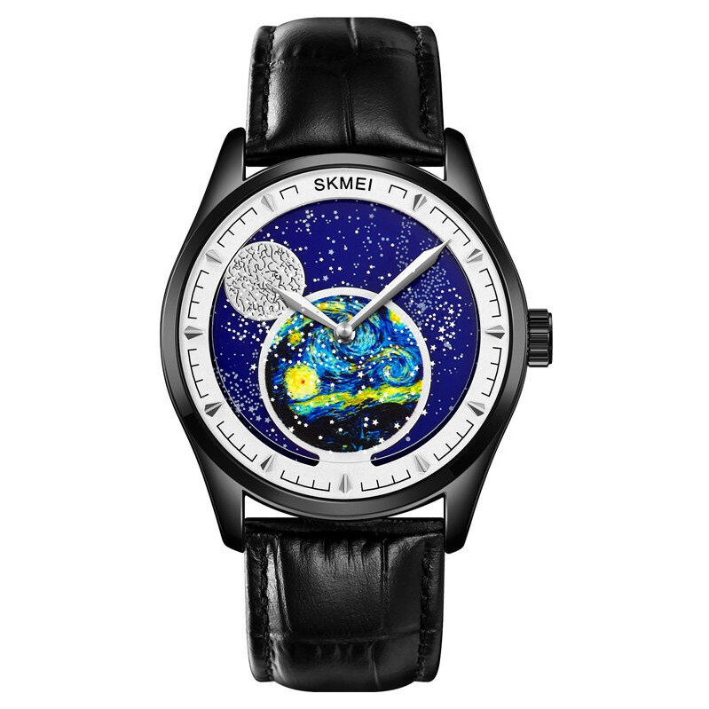 Skmei 2115 Unisex hodinky Per Astera Ad Astra Čierne 65227609