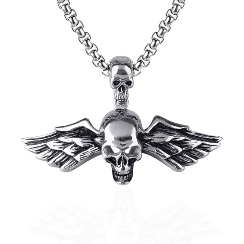 Impress Jewelry Prívesok z chirurgickej ocele - Okrídlená Lebka Los 65227666