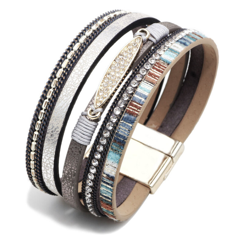 Lodestar Metalický náramok Follower Sivý 65227674