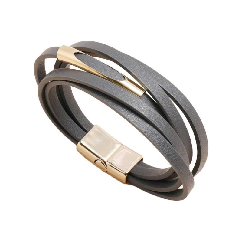 Lodestar Päťradový náramok Gold Eye Grafitový 65227688