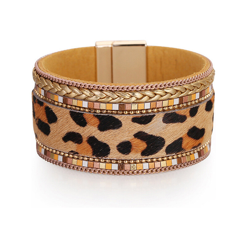 Lodestar Metalický náramok Amozonia Leopard Light 65227701