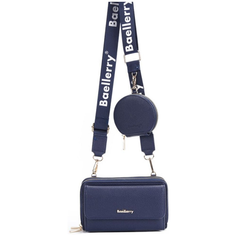 Baellerry Dámska peňaženka s popruhom a vreckom Modrá 65227713