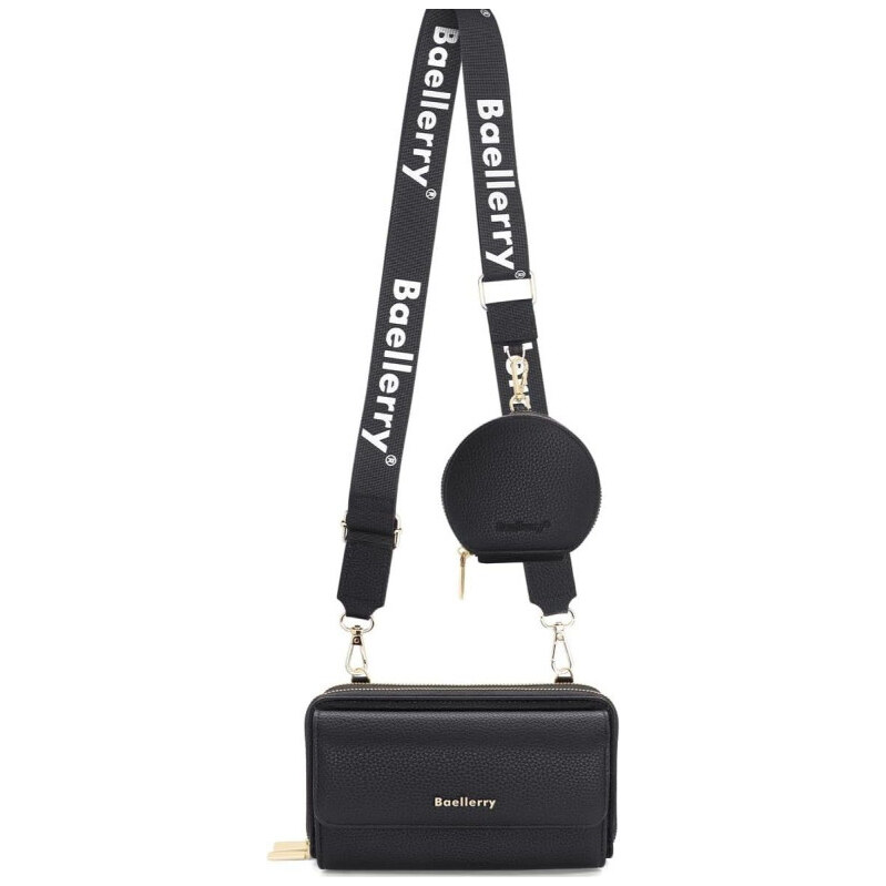 Baellerry Dámska peňaženka s popruhom a vreckom Čierna 65227715