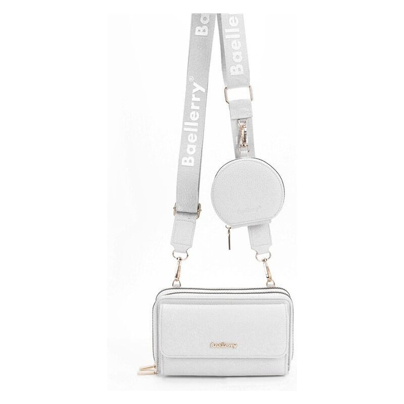 Baellerry Dámska peňaženka s popruhom a vreckom Biela 65227717