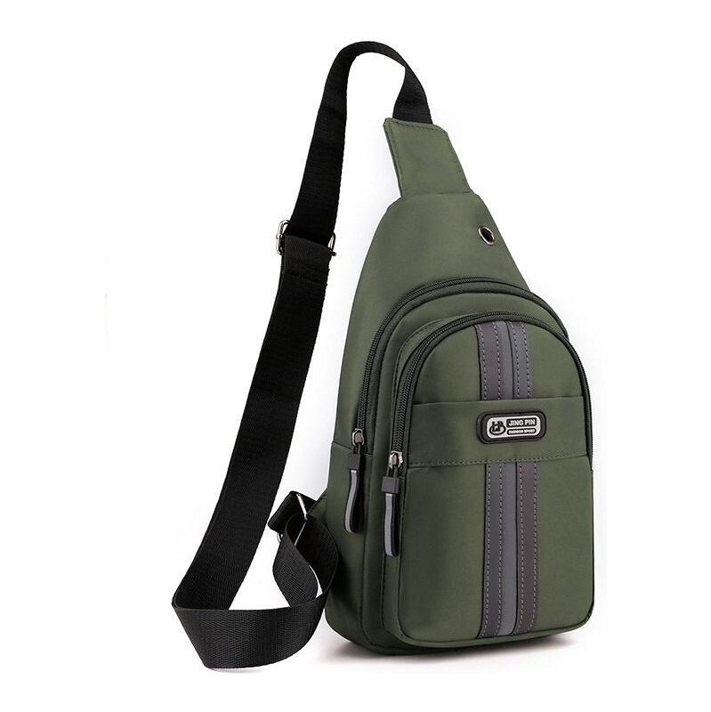 Lifestyle JING PIN batoh cez hruď Fashion šport Zelený 4L 65227776