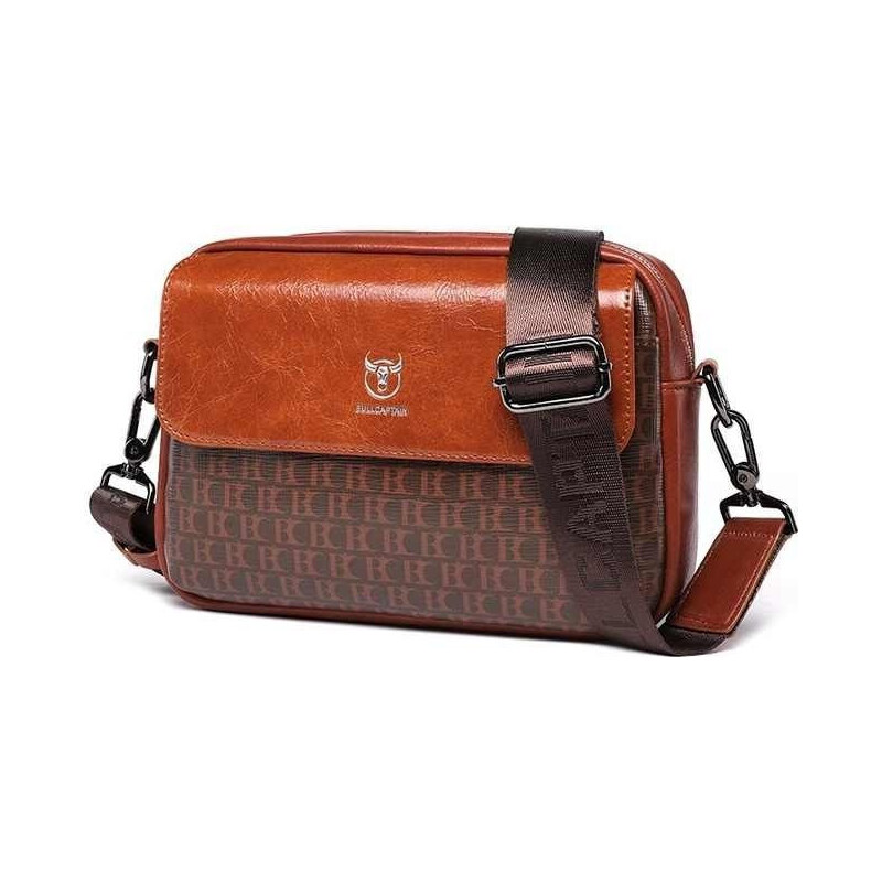 Bullcaptain crossbody taška cez rameno Mateo Hnedá 4L 65227781