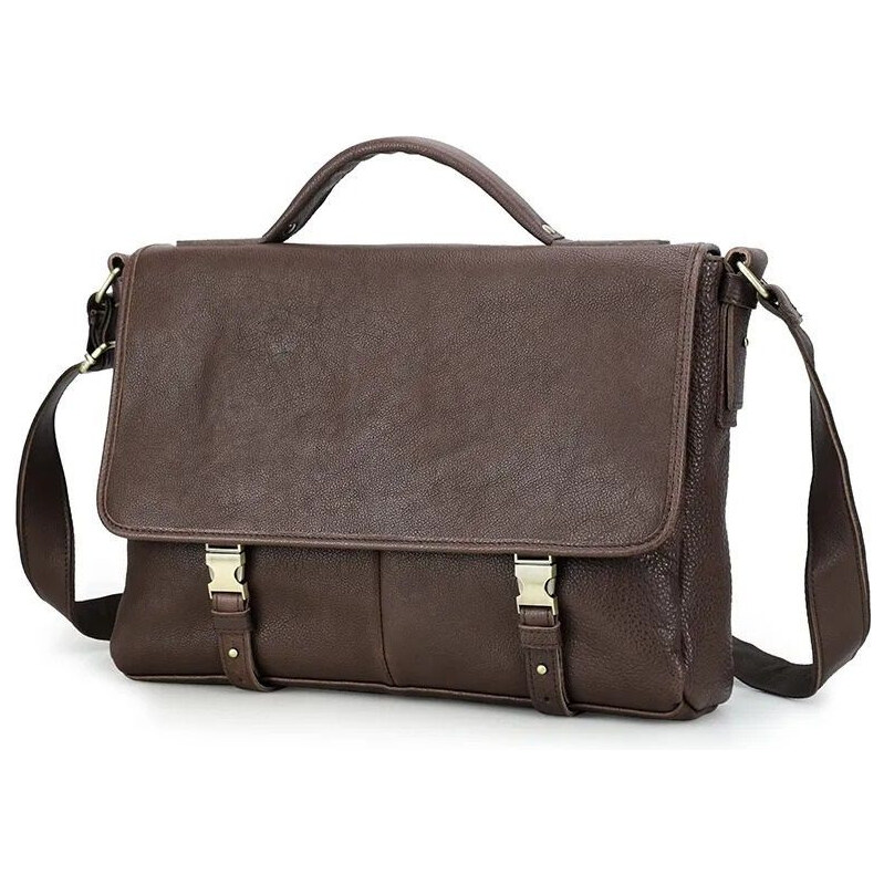 Contacts pánska kožená taška Ortiz Hnedá 11L 65227787