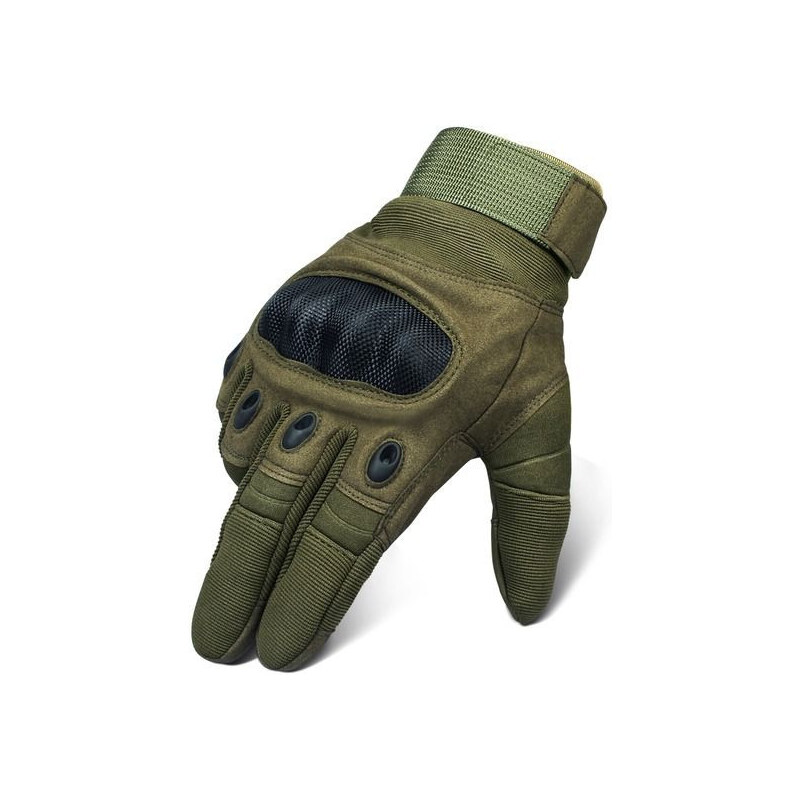ISO TRADE Trizand pánske taktické dotykové rukavice Zelené 65227798