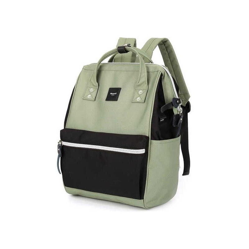 Himawari študentský batoh s USB Sorrel Zeleno-čierny 19L 65227863