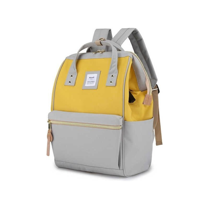 Himawari študentský batoh s USB port Apaté Šedo-žltý 19L 65227866