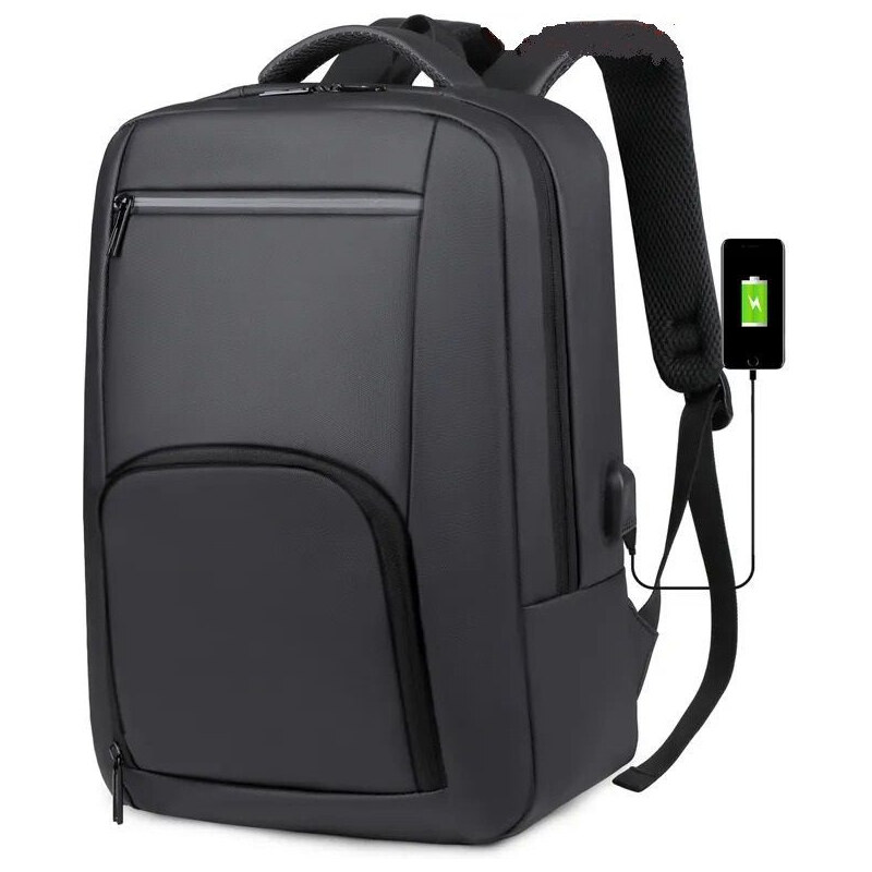 Weixier pánsky elegantný batoh s USB Elmet Čierny 16L 65227873