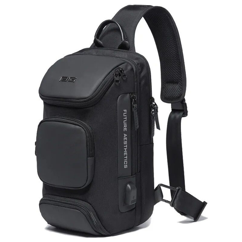 BANGE batoh cez rameno s USB KEROM Čierny 11L 65227890