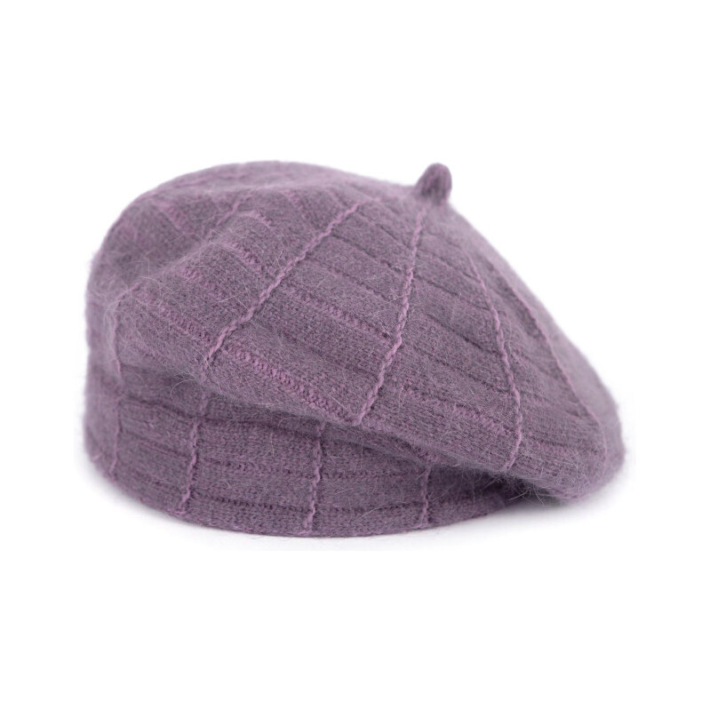 ArtOfPolo Dámsky baret Shaggy plum Purpurový 65227935