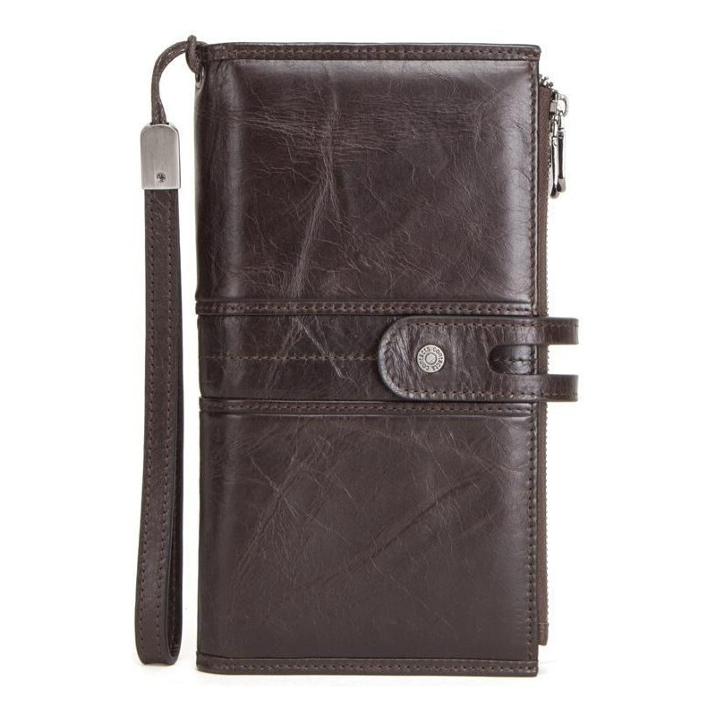 Contacts pánska kožená peňaženka Audren Hnedá 65227987